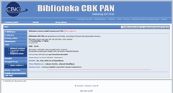Desktop Screenshot of biblio.cbk.waw.pl