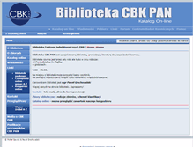 Tablet Screenshot of biblio.cbk.waw.pl